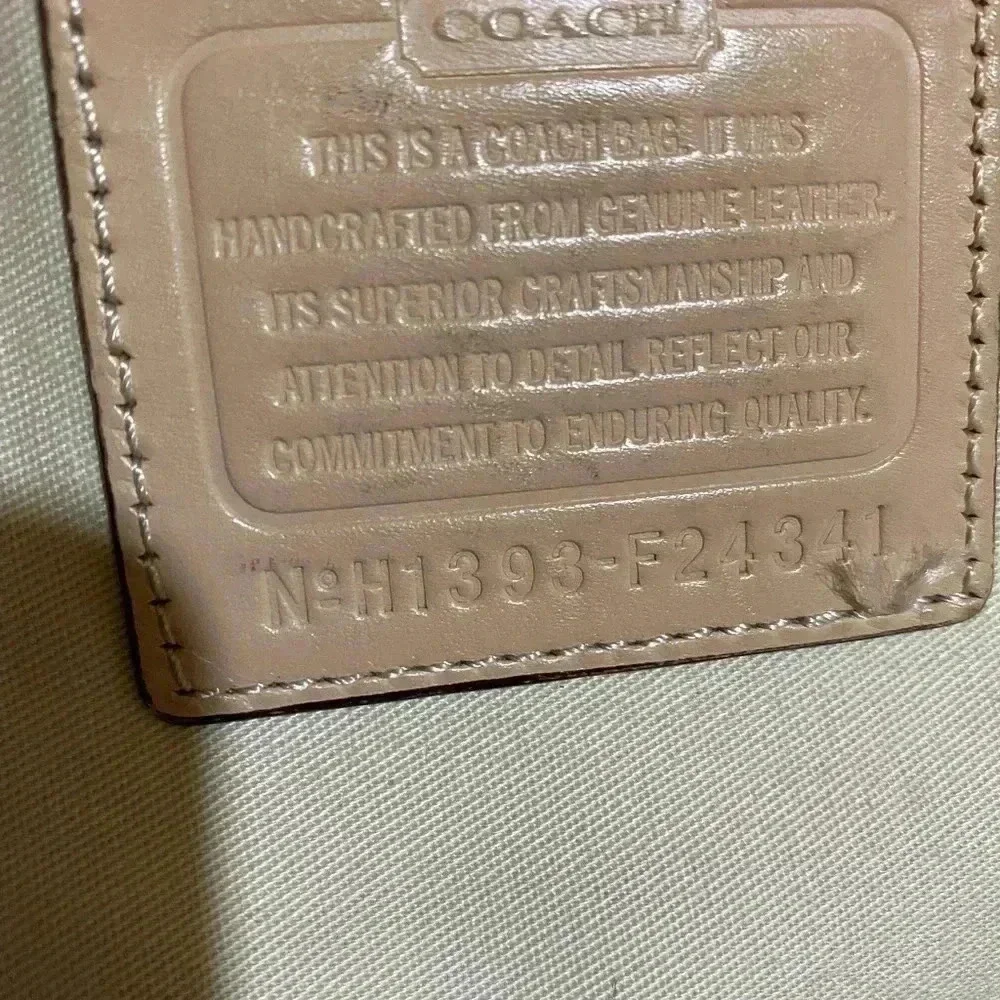 Coach gold metallic